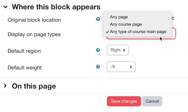 You can apply the styles on the course main page, any course page or any page via the block settings.